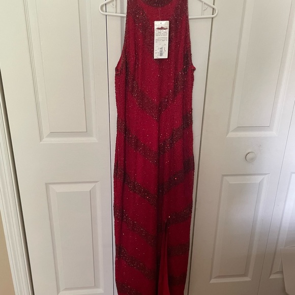 90’s Vintage red formal dress - Picture 2 of 2